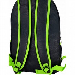 ZAINO MUNICH UOMO DONNA BACKPACK MEN WOMEN FASHION NERO FLUO Foto2 Piccola