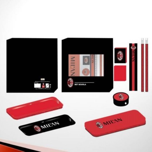 SET CANCELLERIA DEL MILAN GADGET MILAN VARIE