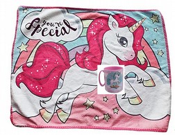 tovaglietta unicorno piu tazza plastica unicorno Foto Piccola