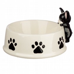 Bulldog Francese ciotola per cane in ceramica Foto2 Piccola
