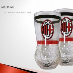 SET BICCHIERI DEL MILAN