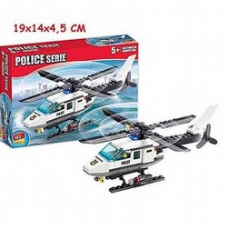 costruzioni giochi ELICOTTERO 102pz Police simillego