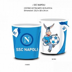 Cestino gettacarte ssc napoli