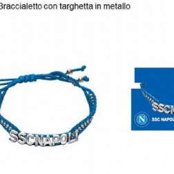 Bracciale con piastrina ssc napoli