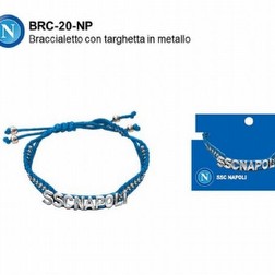Bracciale con piastrina ssc napoli