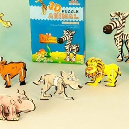 Mini puzzle animali 3d