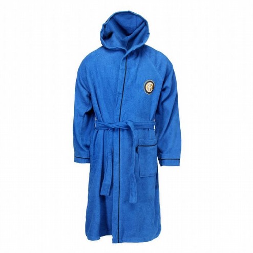 Accappatoio Ufficiale Inter Microspugna - Personalizzabile Con Nome, Per Adulti E Bambini - Foto 11