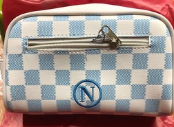 portatutto pochette napoli in ecopelle con manico