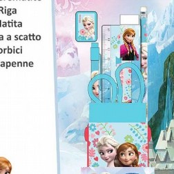 Kit Scrivania Elsa Frozen 7 pezzi