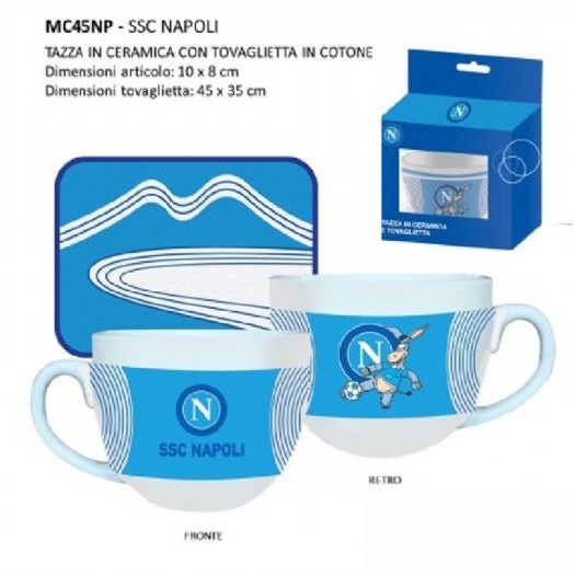 Mug Napoli SSC - 'Sarò Con Te E Tu Non Devi Mollare' - Design Campione Scudetto 2018, Termica - Foto 6