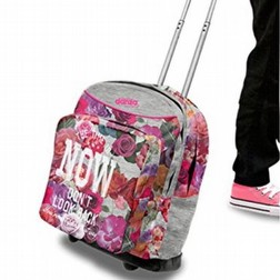 DIMENSIONE DANZA STREET STRONG ZAINO TROLLEY ROLLY FLOWER Foto3 Piccola