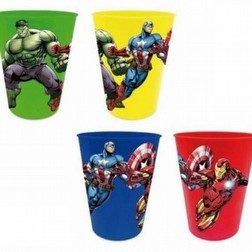 Set di 4 Bicchieri in plastica dei The Avengers