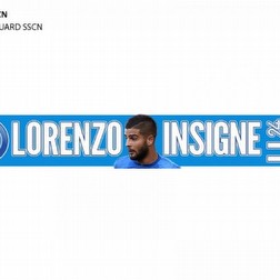 Sciarpa Stadio Forza Napoli jaquard Lorenzo Insigne Tifoso Ultras il magnifico