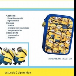 astuccio 2 zip minion