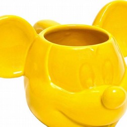 Mickey Mouse Tazza in Ceramica 3D Gialla Topolino disney 