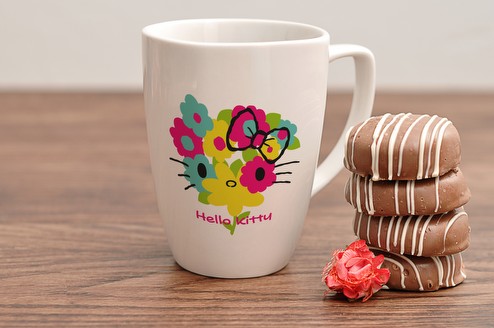 tazza mug hello kitty fiori